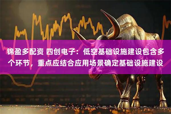 锦盈多配资 四创电子：低空基础设施建设包含多个环节，重点应结合应用场景确定基础设施建设
